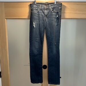 Joe’s 29 straight leg Beth style distressed jeans